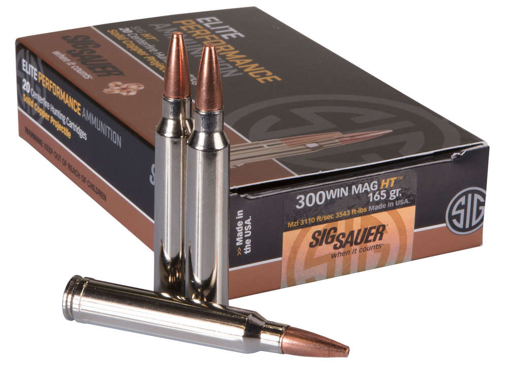 Ammunition Sig Sauer 3543 ft lbs 300WinMag SIG E3WMH1-20      ELITE CP H  300MG 165 GR  20/10